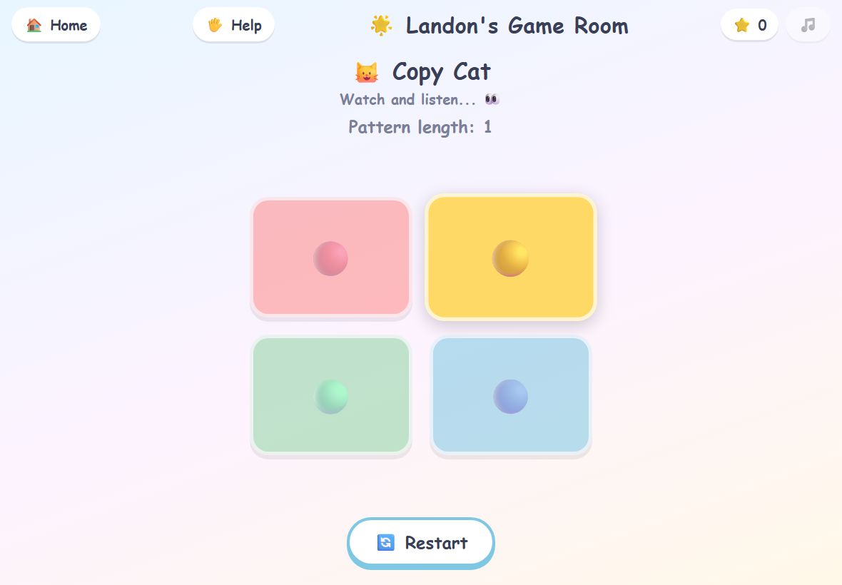 Landon's Game Room project screenshot
